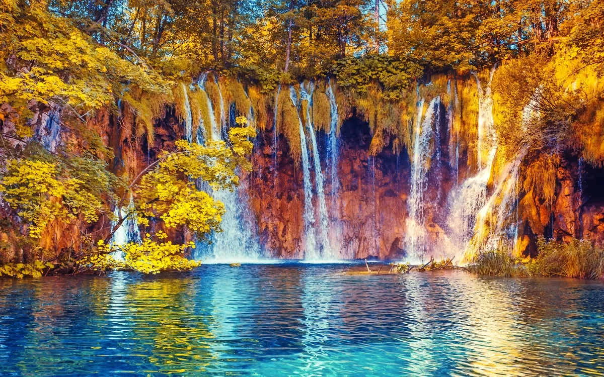 Nationalpark Plitvicer Seen in Dalmatien, Kroatien