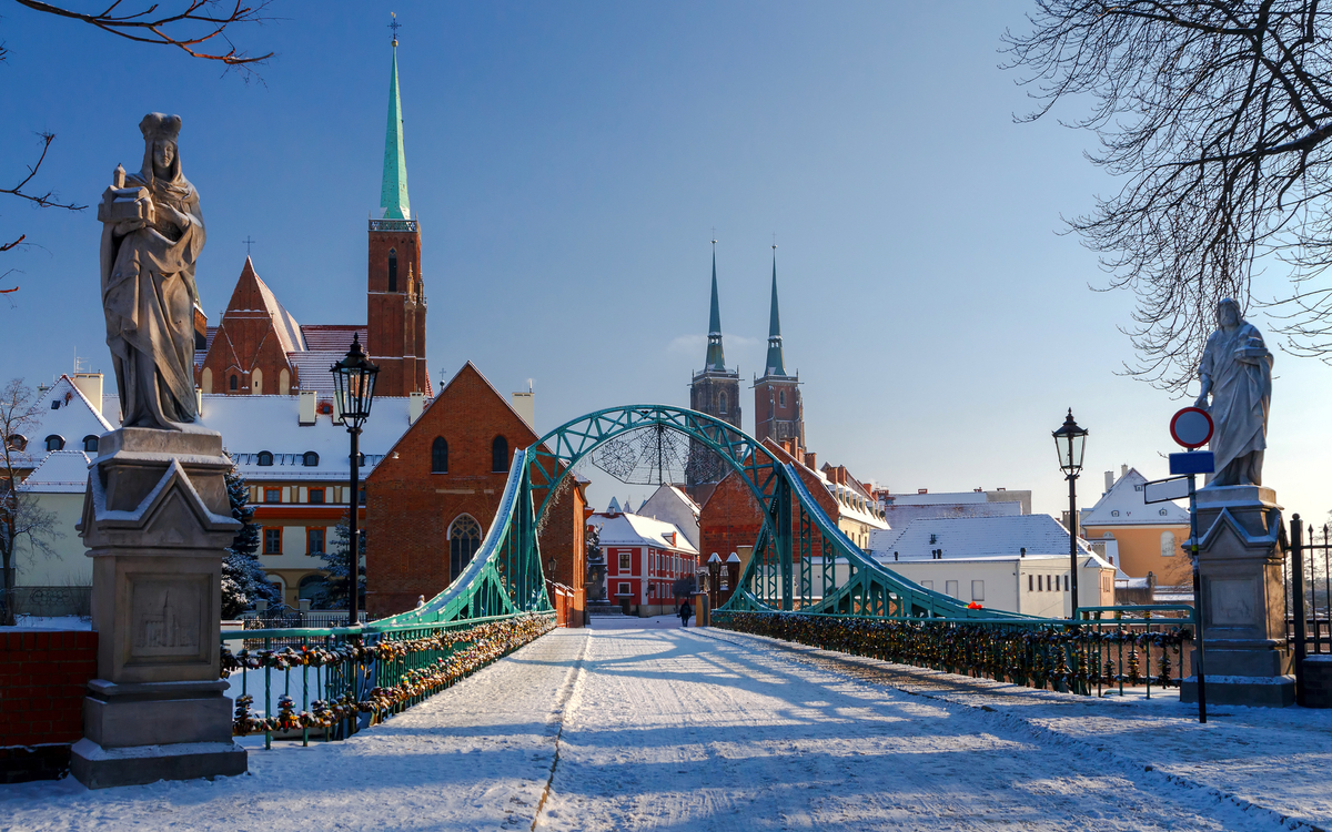 Dombrücke in Breslau, Polen 