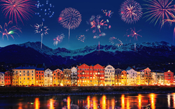 Feuerwerk in Innsbruck