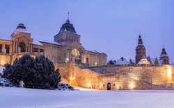 Hakenterrasse und Nationalmuseum in Stettin, Polen