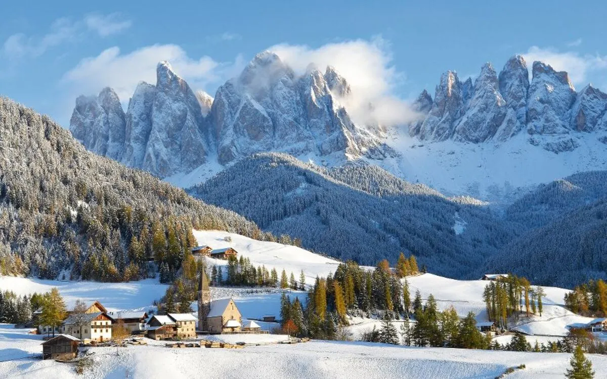 Dolomiten im Winter