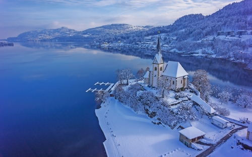 Wörthersee im Winter