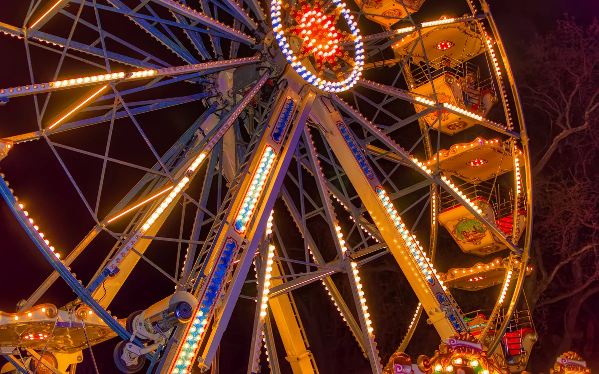 Prater-Riesenrad zur Weihnachtszeit in Wien