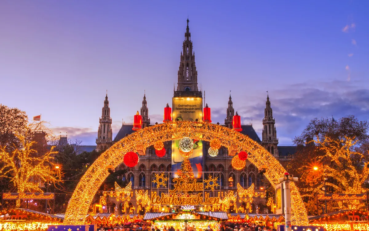 Blick auf die Wiener Weihnachtswelt