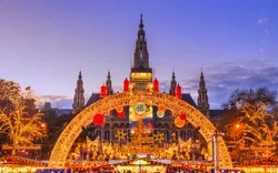 Blick auf die Wiener Weihnachtswelt