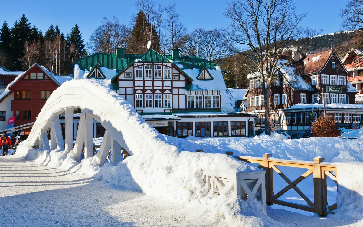 Skigebiet Spindlermühle im Riesengebirge