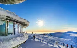 Schneekoppe im Winter