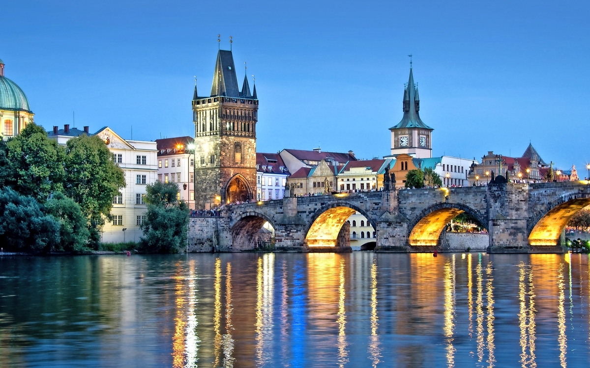 Karlsbrücke in Prag, Tschechien