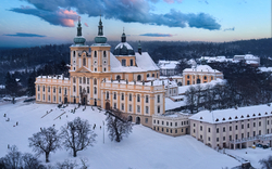 Barocke Basilika Minor Kirche der Heimsuchung der Jungfrau Maria in Svaty Kopecek in der Nähe von Olomouc
