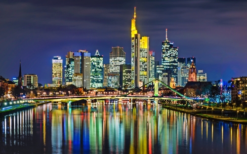 Skyline von Frankfurt, Deutschland