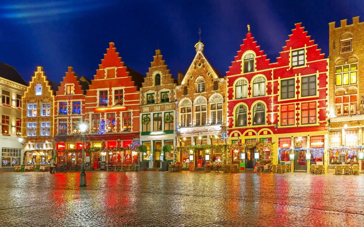 Weihnachtsmarkt in Brügge, Belgien