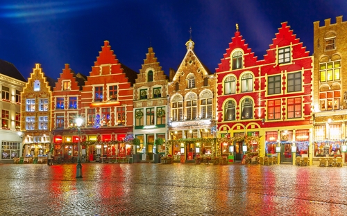 Weihnachtsmarkt in Brügge, Belgien