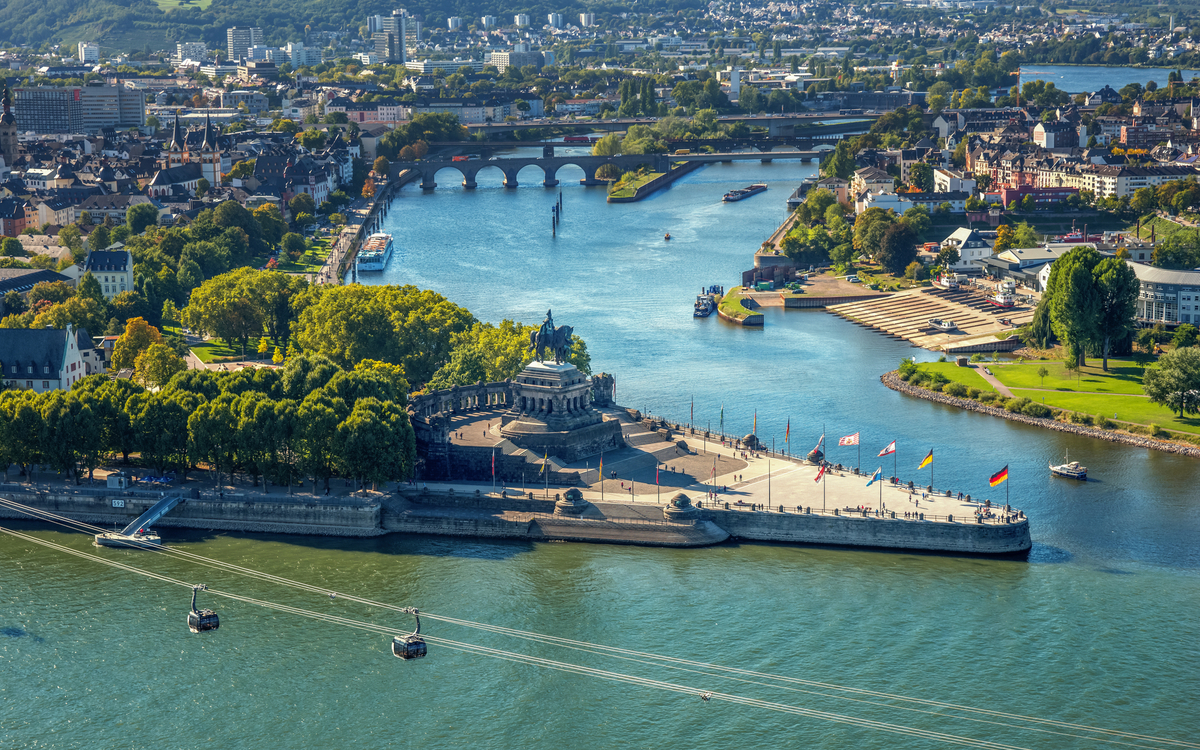 Koblenz - Blick auf das Deutsche Eck 