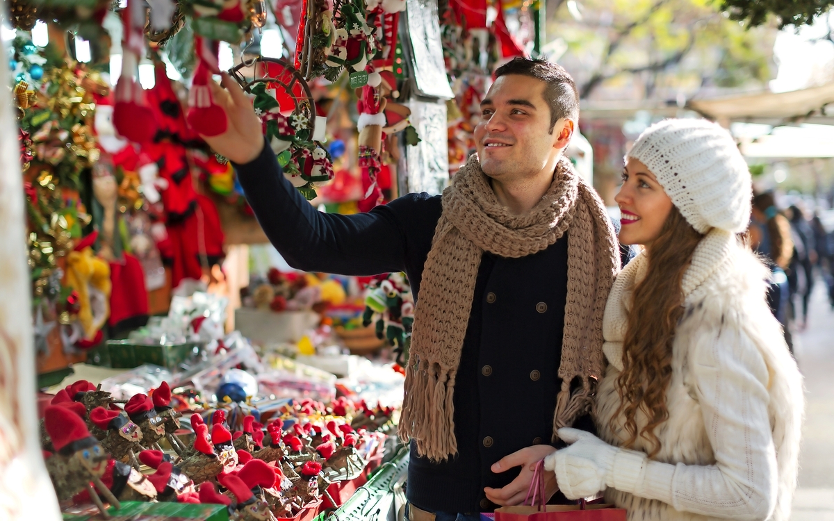 katalanischer Weihnachtsmarkt in Barcelona