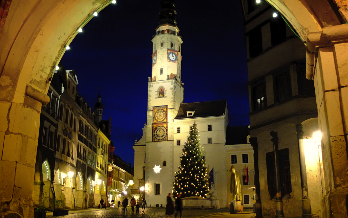 Christbaum am Untermarkt in Görlitz