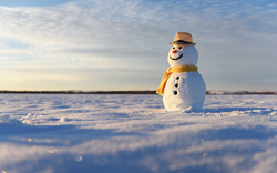 lustiger Schneemann