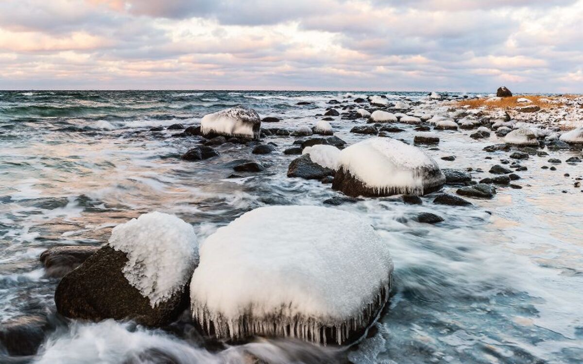 Ostseeküste im Winter