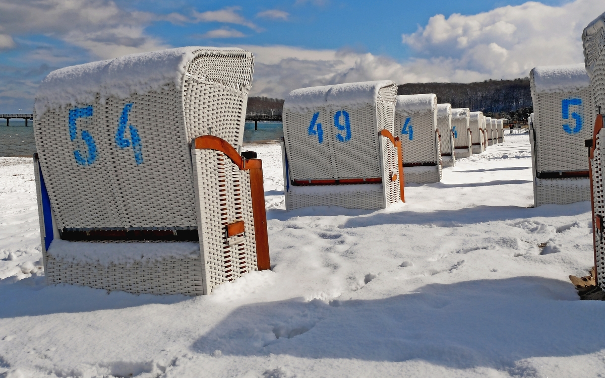Strand im Winter