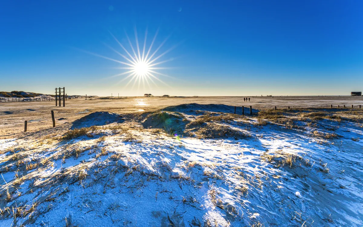 Winterlandschaft am Strand von St. Peter-Ording