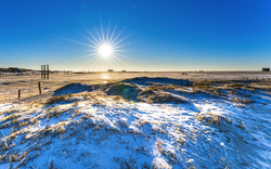 Winterlandschaft am Strand von St. Peter-Ording
