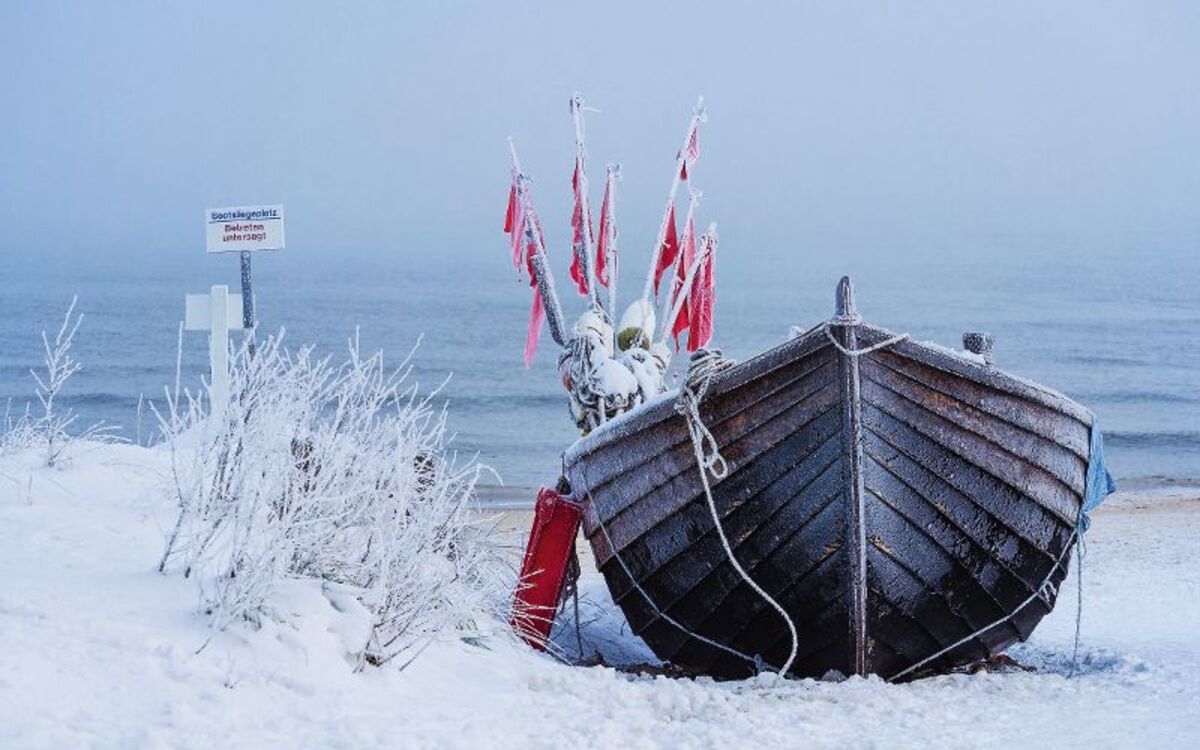 Fischerboot auf der Insel Usedom 