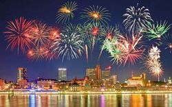 Feuerwerk in Hamburg