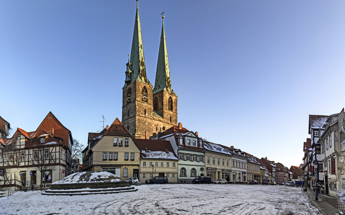 Schloss in Wernigerode im Winter