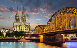 Köln Dom am Rhein