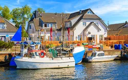Fischerboote in Vitte auf der Insel Hiddensee