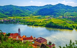 Luftbild von Dürnstein