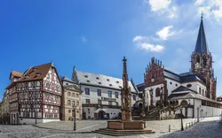 Stiftskirche St. Peter und Alexander in Aschaffenburg, Deutschland at Stiftskirchenplatz