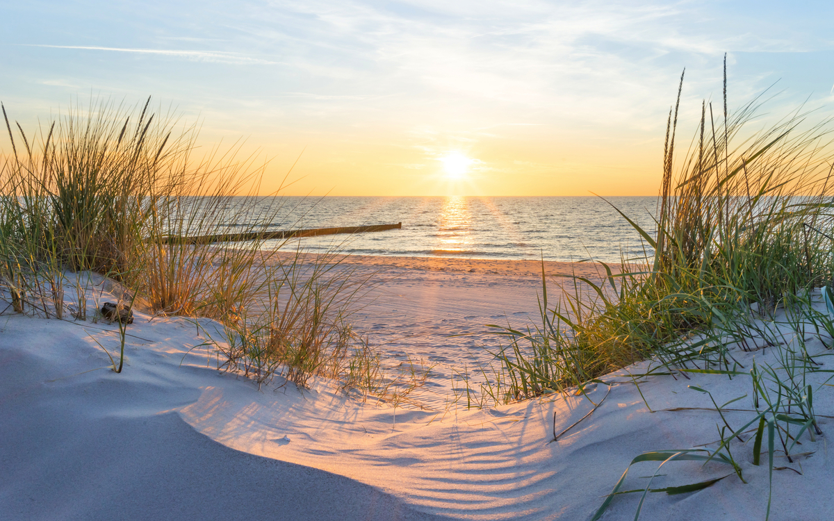 Sonnenuntergang an der Ostsee