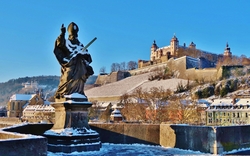 Würzburg, Sankt Kilian und Festung Marienberg 