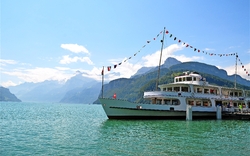 Dampfschiff auf dem Vierwaldstättersee
