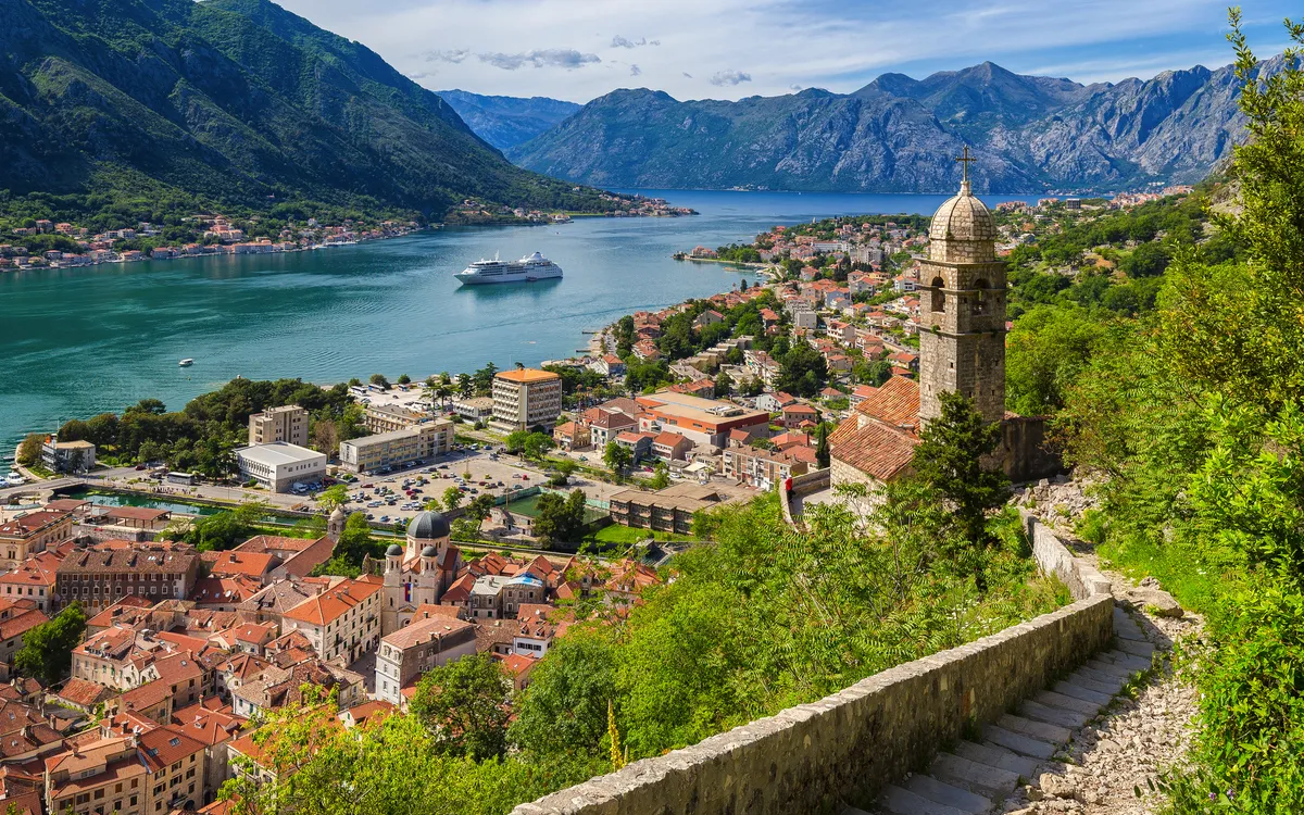 Kotor in der Bucht von Kotor, Montenegro