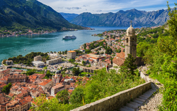 Kotor in der Bucht von Kotor, Montenegro