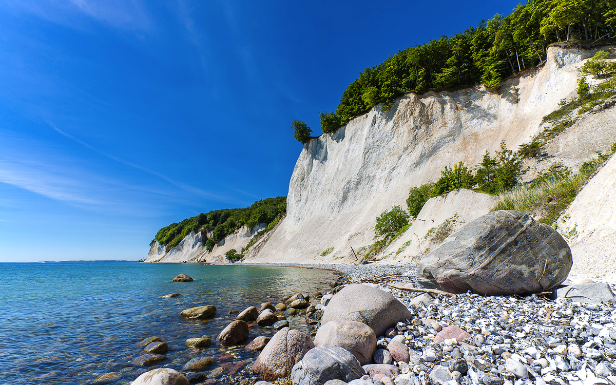 Kreidefelsen auf der Insel Rügen