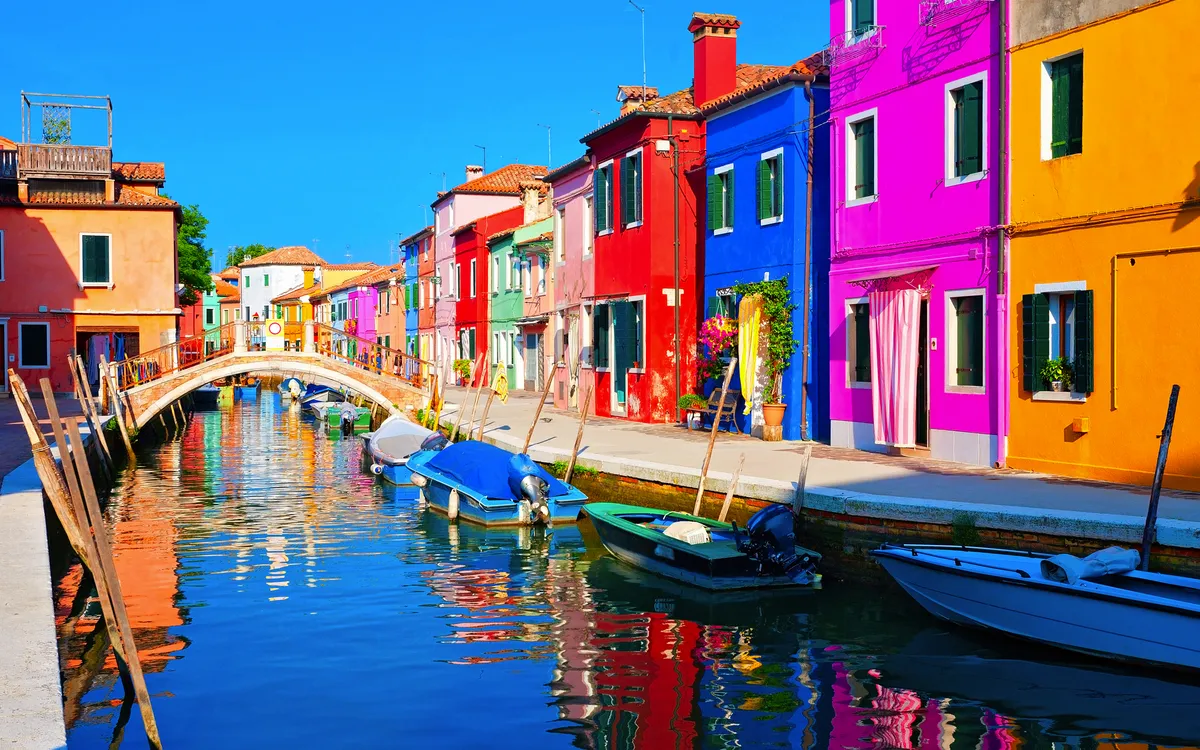 Burano in Venetien, Italien