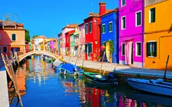 Burano in Venetien, Italien