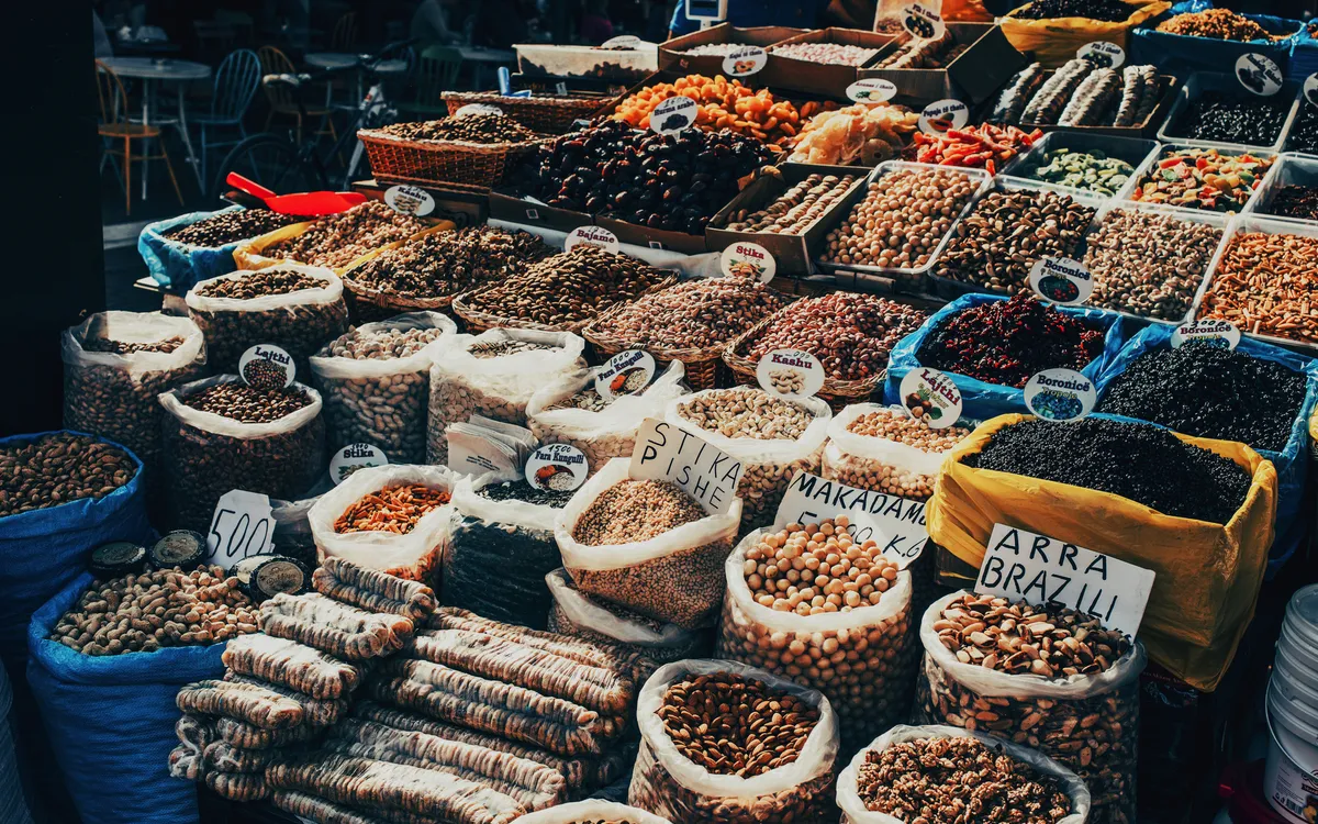 Markt in Tirana,
