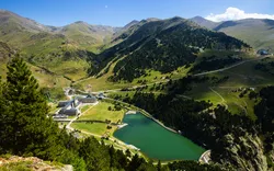 See im Vall de Núria in den katalanischen Pyrenäen, Spanien