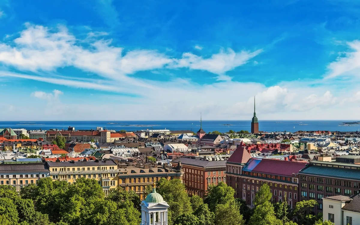 Panoramablick von Helsinki