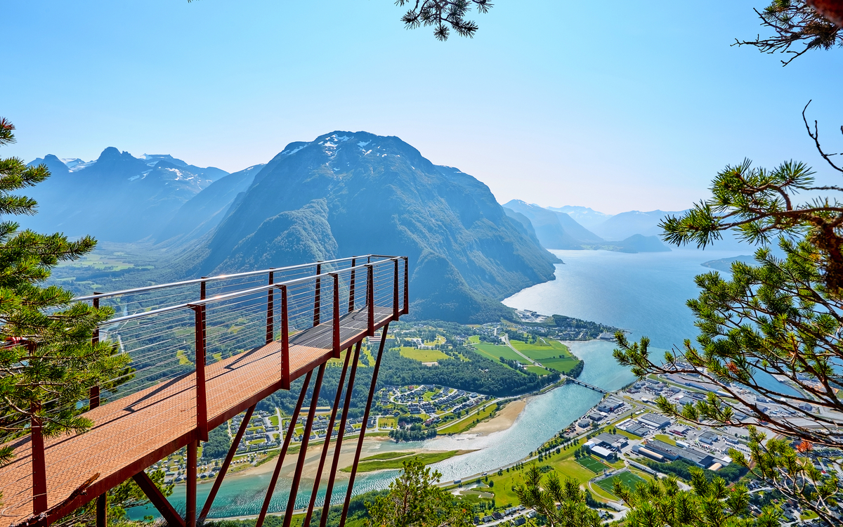 Aussichtspunkt Rampestreken in Andalsnes, Norwegen