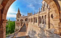 Blick auf die alte Fischerbastei in Budapest