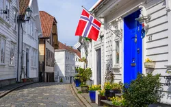 Straßen und Gebäude der Altstadt von Stavanger