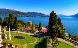 Garten auf der Isola Bella am Lago Maggiore in Italien