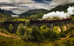 Glenfinnan-Viadukt - Teilstrecke der  est Highland Line