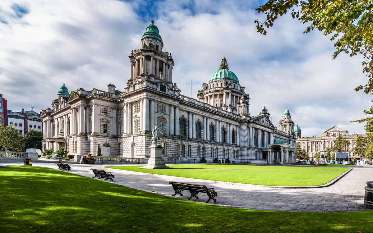 Rathaus von Belfast in Nordirland, Vereinigtes Königreich