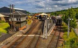 Hauptbahnhof der Bo'Ness and Kinneil Steam Railway