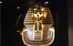Die Totenmaske des Tutanchamun im Ägyptischen Museum Kairo
